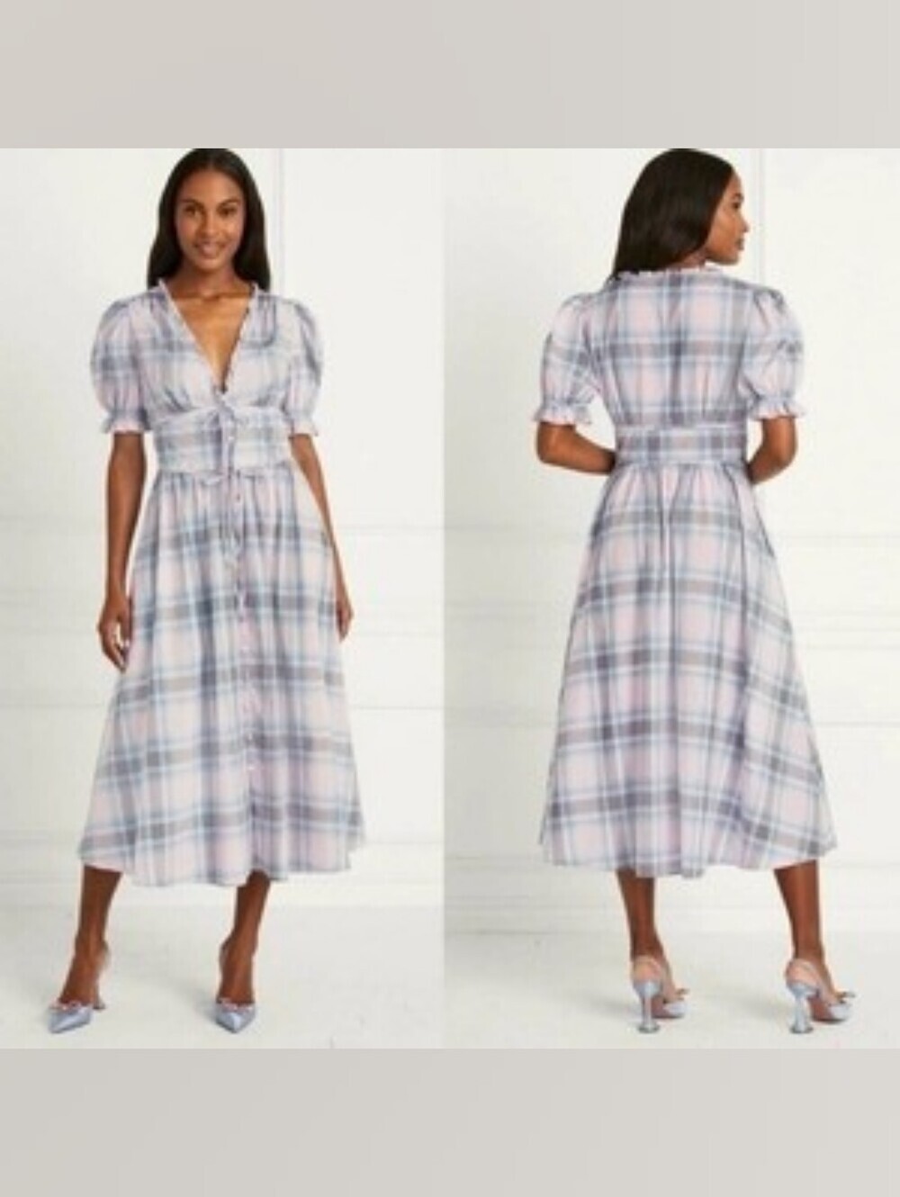 Hill House Sabrina Dress Plaid L